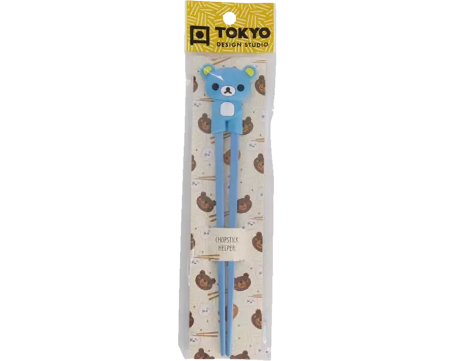 Tokyo Design Studio - Children Chopsticks Bear Blue 22cm