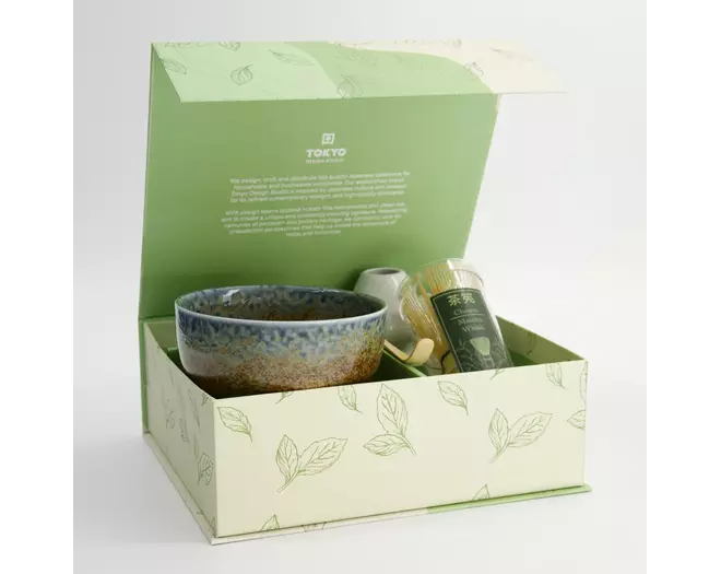 Tokyo Design Studio - Matcha Giftset Reef Blue 12.7x7cm 4pcs 1 set