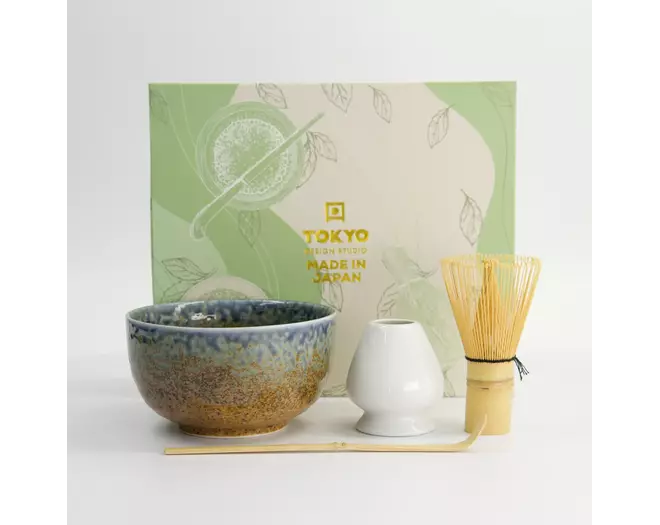 Tokyo Design Studio - Matcha Giftset Reef Blue 12.7x7cm 4pcs 1 set