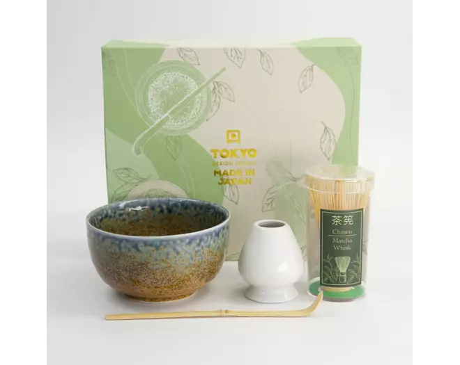 Tokyo Design Studio - Matcha Giftset Reef Blue 12.7x7cm 4pcs 1 set