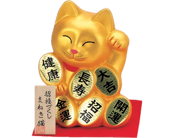 Tokyo Design Studio - Lucky Cat Gold 5.5cm