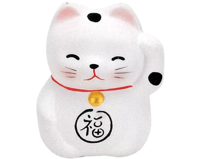 Tokyo Design Studio - Lucky Cat White 5.2cm