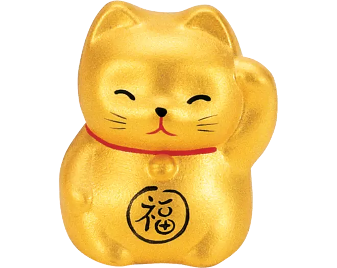 Tokyo Design Studio - Lucky Cat Gold 5.2cm