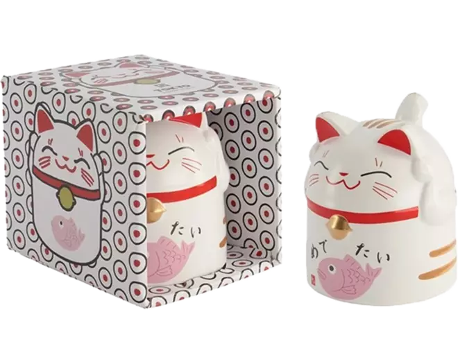Tokyo Design Studio - Kawaii Mug Giftset Lucky Cat Pink 350ml