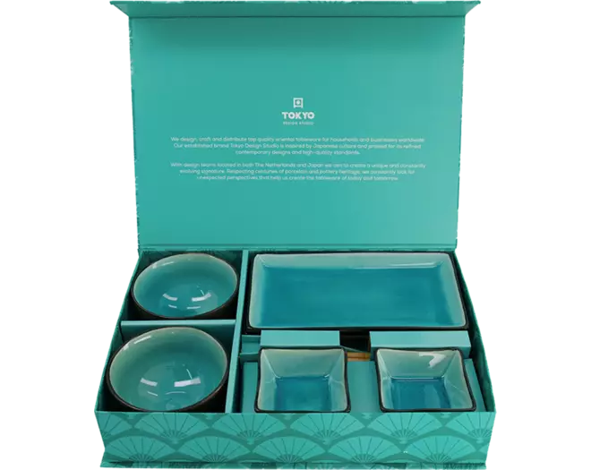 Tokyo Design Studio - Giftset Glassy Turquoise Blue