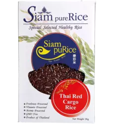 Siam Pure - Thai Long Grain Red Rice Grade A Vacuum 1kg