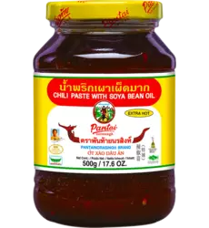 Pantai - Chili Paste Soya Bean Oil Extra Hot Namprikpao 500g