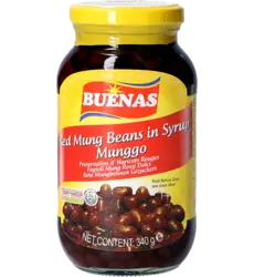 Buenas - Red Mung Beans in Syrup 340g