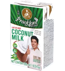 Prao Hom - Coconut Milk 17-19% Fat Tetra Pack 250ml