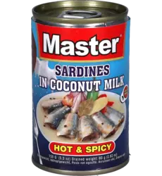 Master - Premium Sardines in Coconut Milk Gata 155g