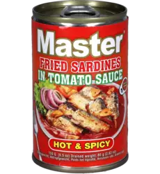 Master - Fried Sardines in Tomato Sauce Hot & Spicy 155g