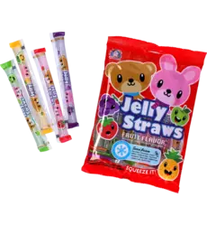 ABC - Bear and Bunny Jelly Straw Mix Bag 300g