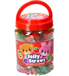 ABC - Bear and Bunny Jelly Straw Mix Jar 800g