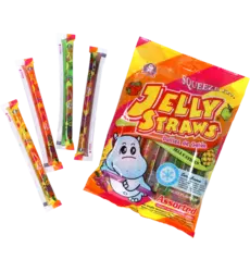ABC - Hippo Jelly Straws Assorted Bag 300g