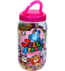 ABC - Animal Friends Jelly Straw Mix Jar 800g