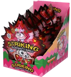 Striking - Popping Candy Strawberry Display 15g
