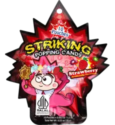 Striking - Popping Candy Strawberry Display 15g