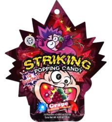 Striking - Popping Candy Grape Strip 15g