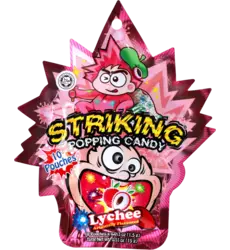 Striking - Popping Candy Lychee Display 15g