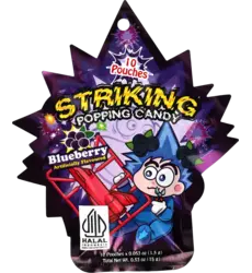 Striking - Popping Candy Blueberry Display 15g