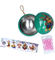 Dolci - Paw Patrol Metal Christmas Ball with Candy 12x5g