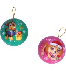 Dolci - Paw Patrol Metal Christmas Ball with Candy 12x5g