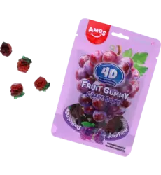 Amos - 4D Fruit Gummy Grape 65g
