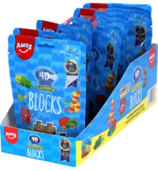 Amos - 4D Gummy Blocks Mixed Fruits 72g
