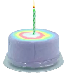 Yum'z Bites - Birthday Cotton Candy Cake with Candle 24x20g
