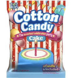 Yum'z Bites - Birthday Cotton Candy Cake with Candle 24x13g