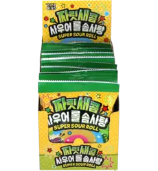 Yum'z Bites - Super Sour Cotton Candy 10x9g
