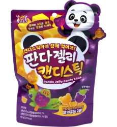 Yum'z Bites - Panda Jelly Candy Stick 7x60g