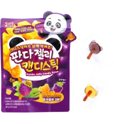 Yum'z Bites - Panda Jelly Candy Stick 7x60g