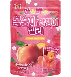Yum'z Bites - Crunch Peach Jelly 10x40g