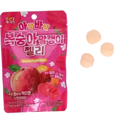 Yum'z Bites - Crunch Peach Jelly 10x40g