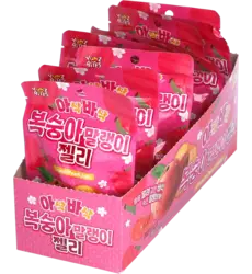 Yum'z Bites - Crunch Peach Jelly 10x40g