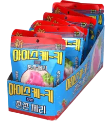 Yum'z Bites  - Ice Bar Shape Strawberry Crunch Jelly 10x40g