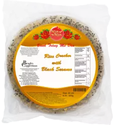 Ngon Ngon - Black Sesame Cracker 22cm 400g