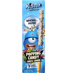 K-STIX - Popping Candy White Choco Sticks 3x19g