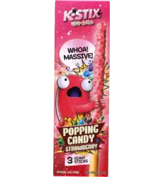 K-STIX - Popping Candy Strawberry Choco Sticks 3x19g