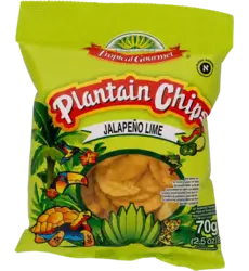 Tropical Gourmet - Plantain Chips Jalapeño Lime 70g
