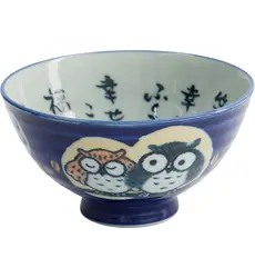 Tokyo Design Studio - Kawaii Rice Bowl Owl 11.4x6.2cm 300ml