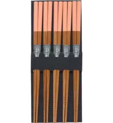 Tokyo Desgin Studio - Chopsticks Bamboo Pink 5 pair