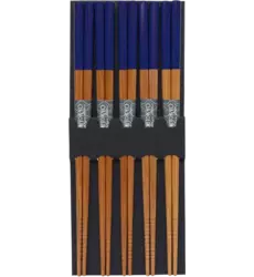 Tokyo Design Studio - Chopsticks Bamboo Dark Blue 5 pair