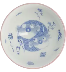 Tokyo Design Studio - Kawaii Bowl Fish Pink 300ml
