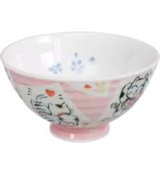 Tokyo Design Studio - Kawaii Bowl Lucky Cat Pink 300ml