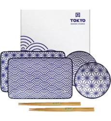 Tokyo Design Studio - Sushi Plate Giftset Nippon Blue
