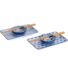 Tokyo Design Studio - Sushi Plate Giftset Nippon Blue