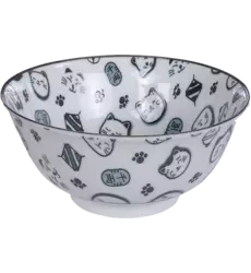 Tokyo Design Studio - Kawaii Bowl Lucky Cat Black 500ml