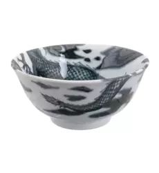 Tokyo Design Studio - Dragon Tayo Bowl 15x7cm Black 500ml 6pcs